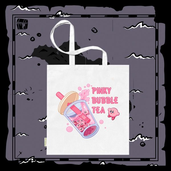 Totebag Pinky Bubbles